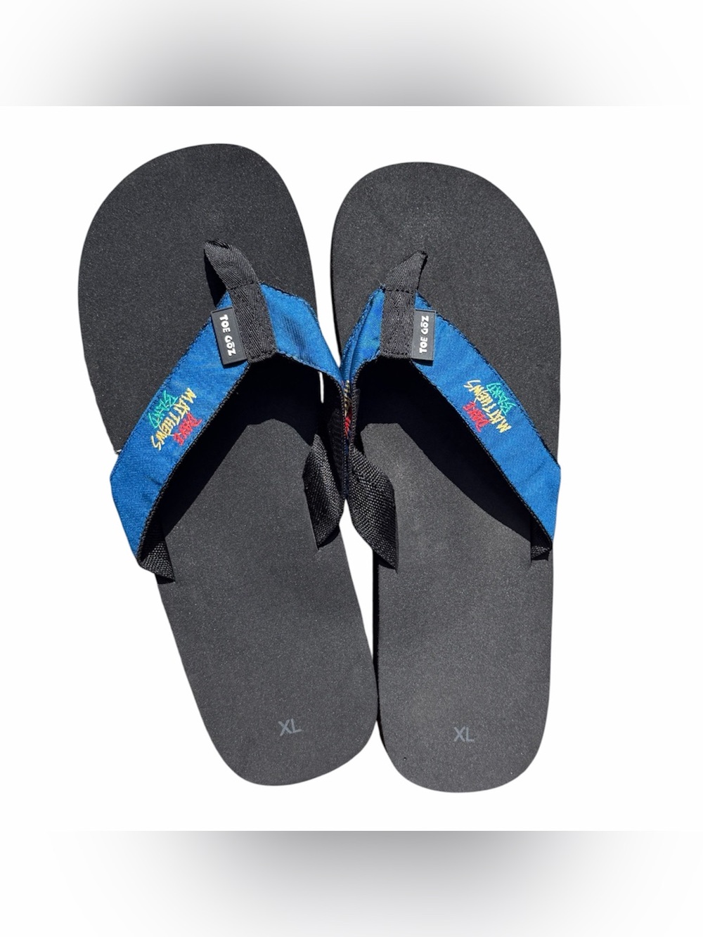 Dave Matthews Band Exclusive Warehouse Fan Club NEW Flip Flop Sandals Unisex XL